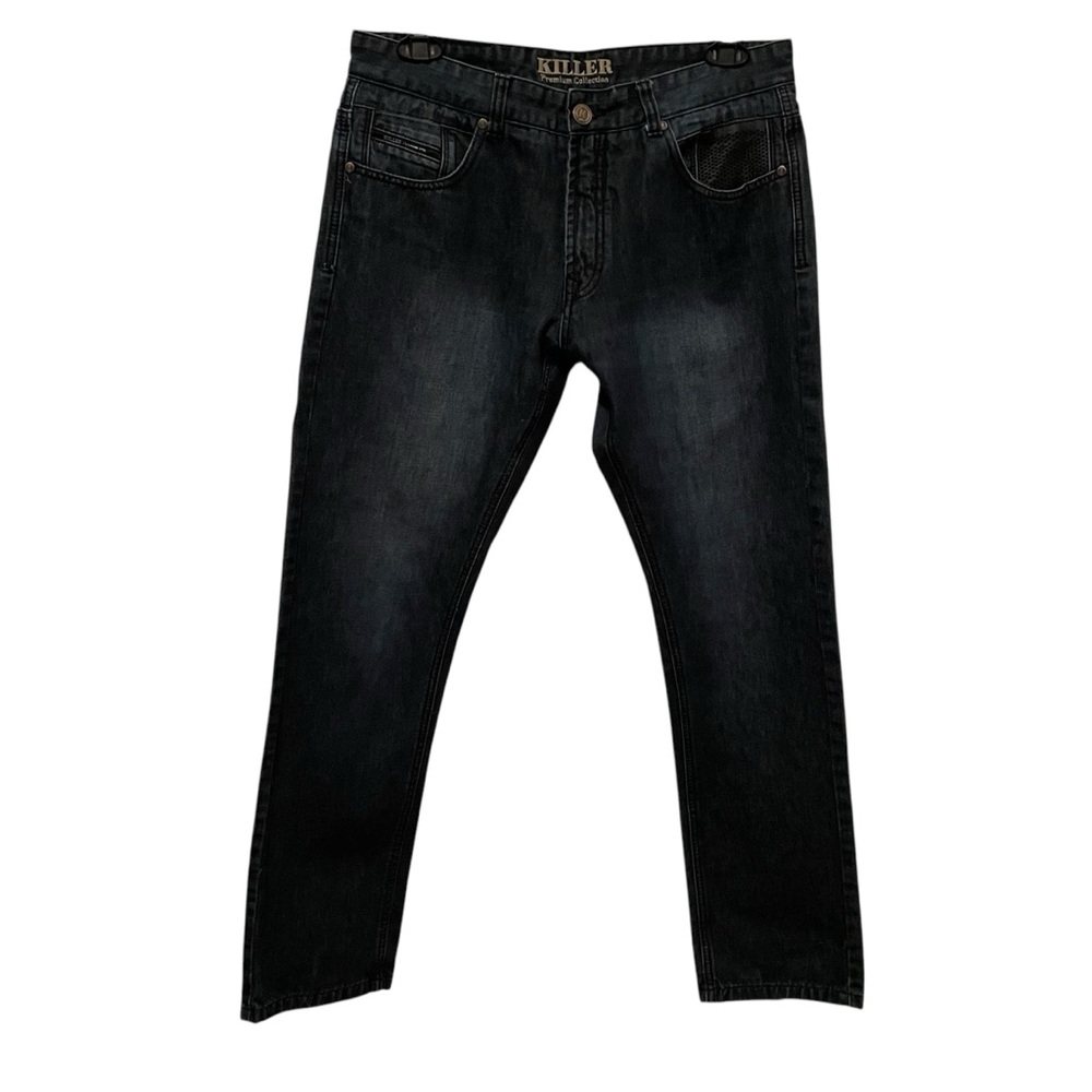 Killer Jeans 1976 Straight Leg Blue Men's Size 36x31 Premium Denim Dark Wash